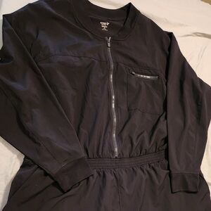 Black Zip-Up Jumpsuit